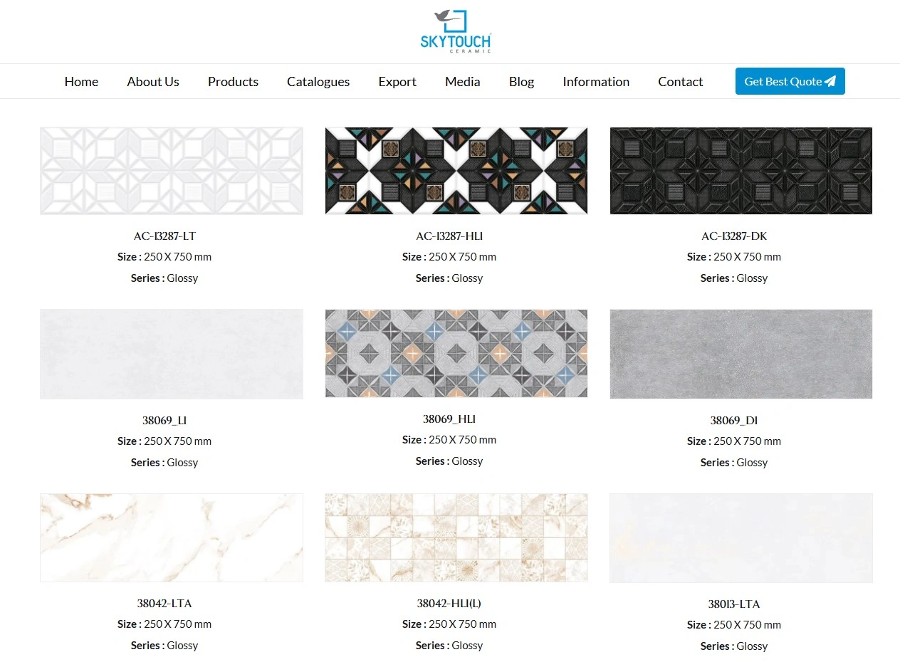 250Ã—750 wall tiles