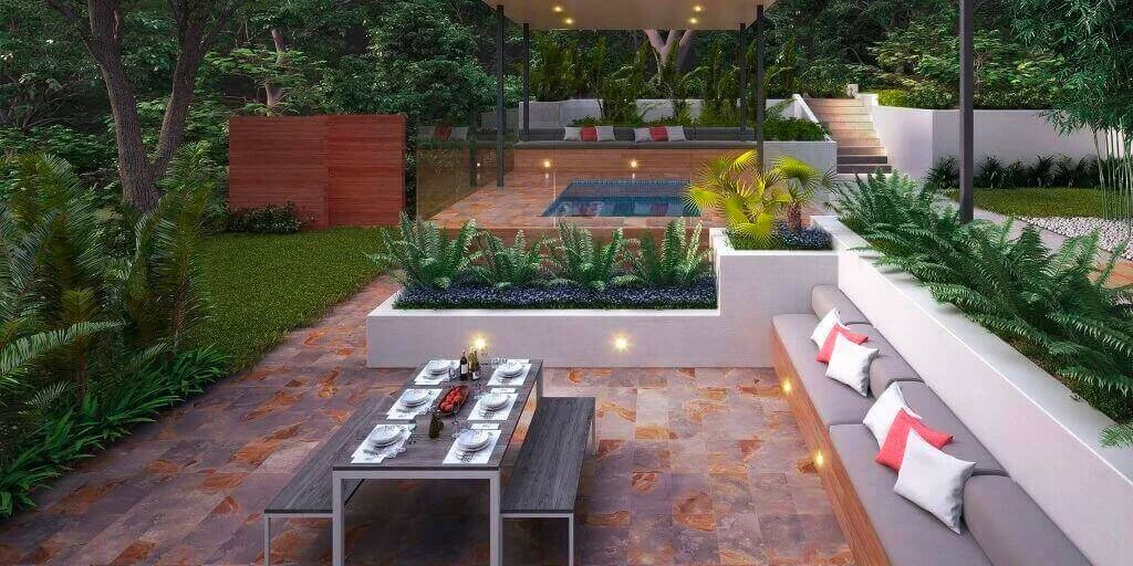 Case Study: Contemporary Patio Design with Porcelain Slabs