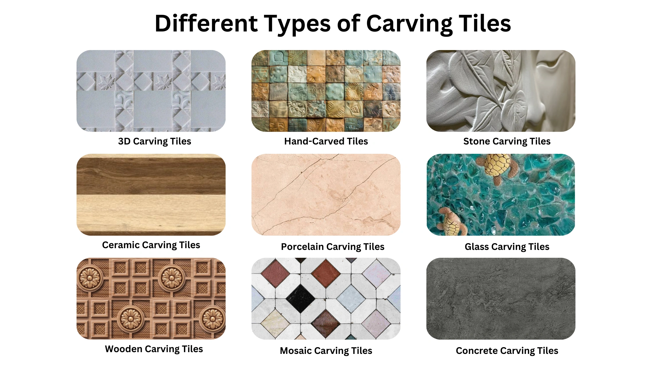 Types of Carving Tiles